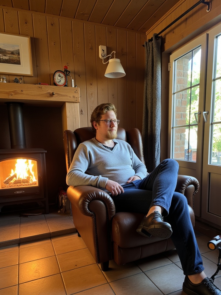 Jonas Plewka bei der Arbeit